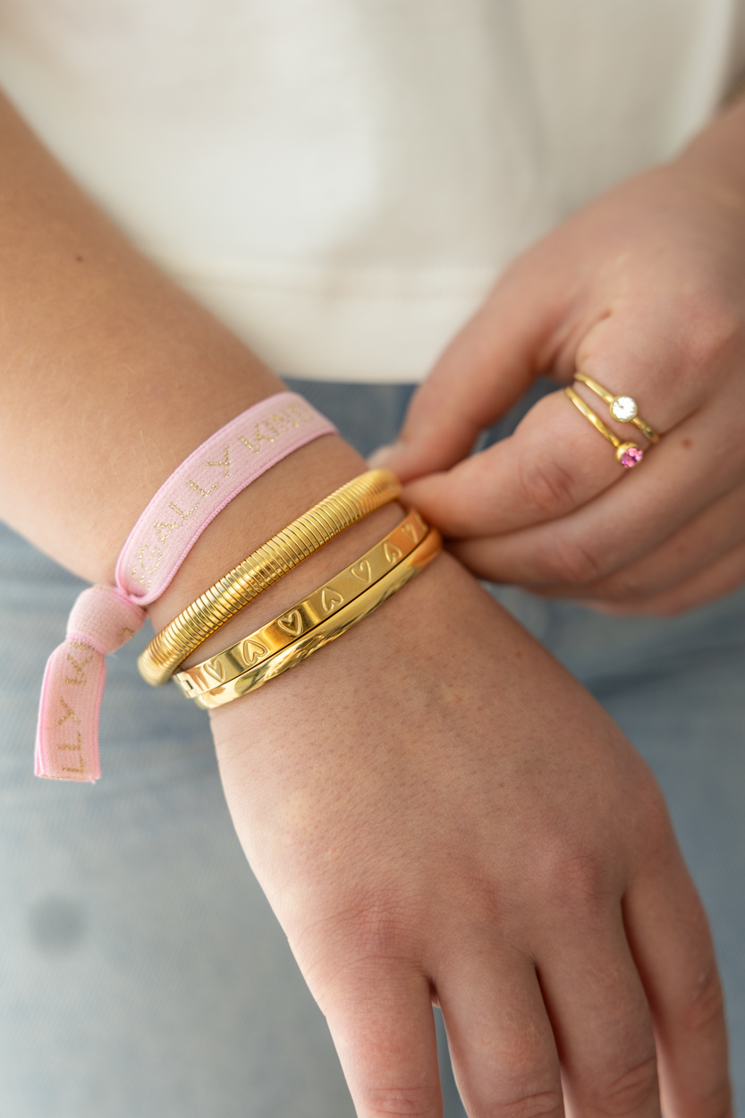 Statement stretch bangle 8 mm